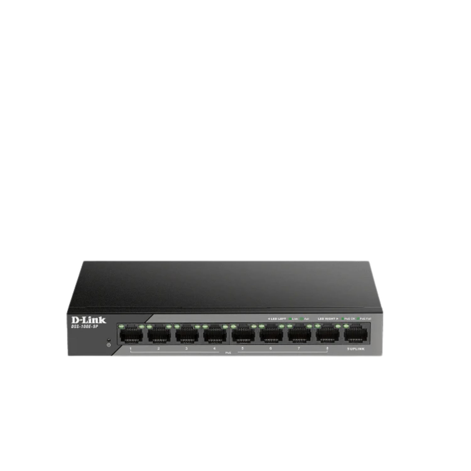 9-Port 10/100 PoE Unmanaged Surveillance Switch