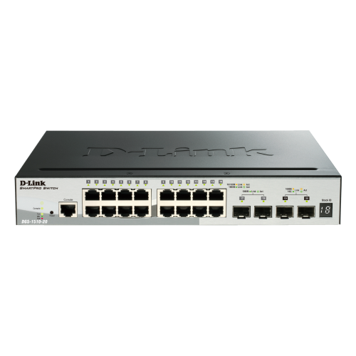20-port Gigabit Layer 3 Lite Stackable Smart Managed Switch with 2-port Gigabit & 2-port 10G Uplinks