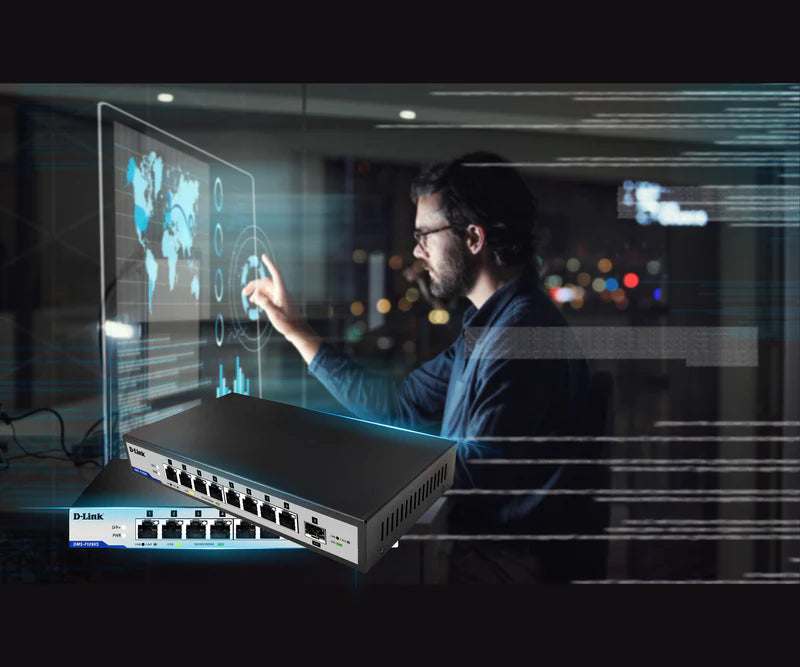 9-Port 2.5G/10G Multi-Gigabit (MG) Desktop Switch | DMS-F109XS