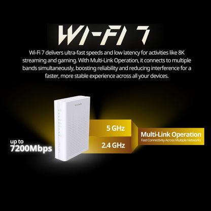 BE7200 Wi-Fi 7 4x4, 10Gx2 Gigabit Mesh Router
