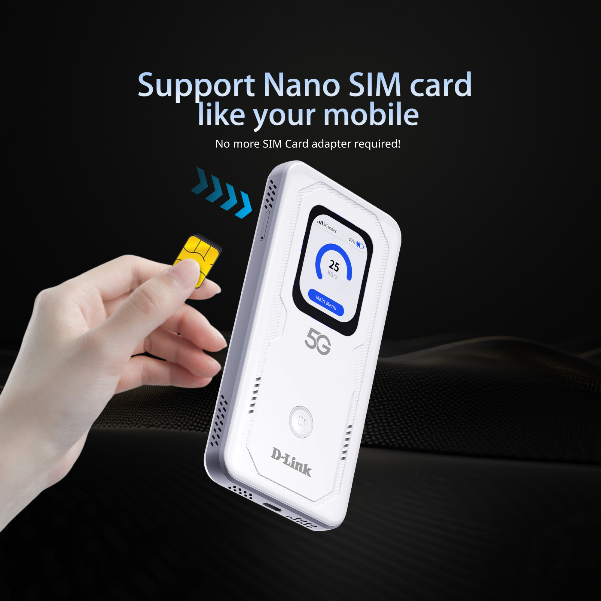 5G Wi-Fi 6 AX900 Mobile Wi-Fi Hotspot