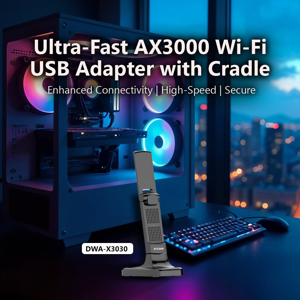 Wireless AX3000 Wi-Fi 6 High Gain USB 3.0 Adapter