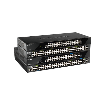 52-port Gigabit Layer 3 Stackable Smart Managed Switch with 4-port 10G Uplinks
