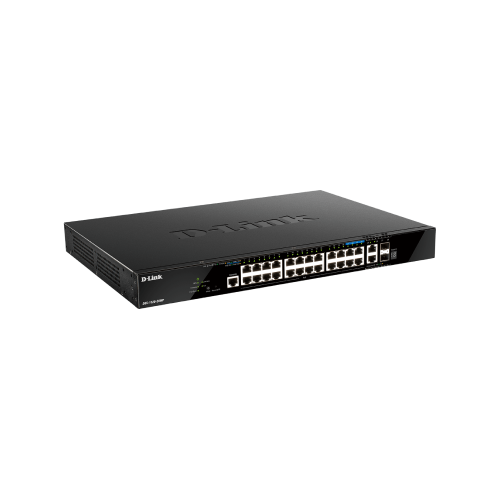 28-port Gigabit Layer 3 Stackable Smart Managed PoE (370W) Switch with 4-port 2.5G & 4-port 10G Uplinks